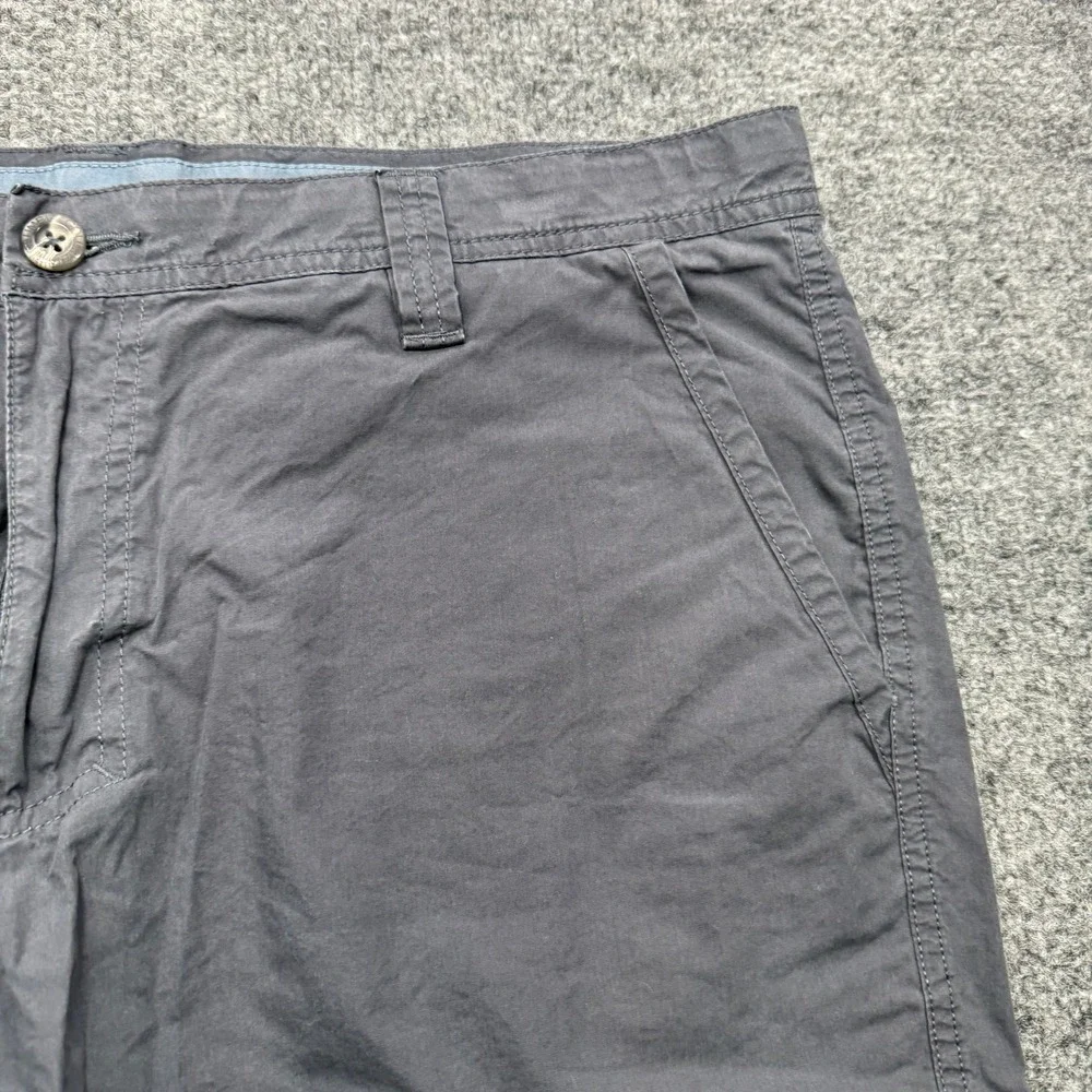 Columbia AM4471 Shorts Mens 36 Gray 8in Inseam Cotton Casual Outdoor